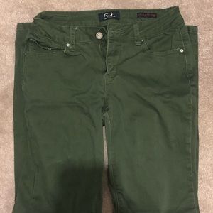 Olive green jeans